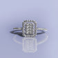 0.58 Carat Baguette Diamond Ring