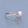 Pearl Design Silver Ring