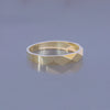 Gold Plated Silver Spiral Signet Ring