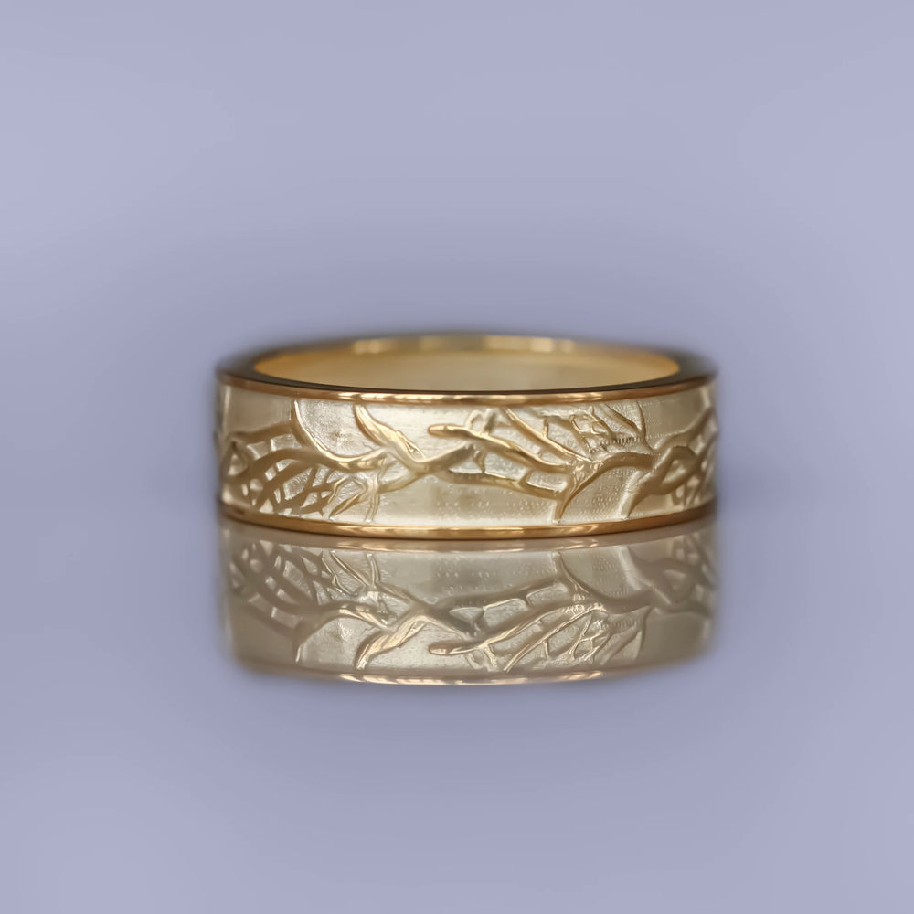 LEAFY WEDDING RING