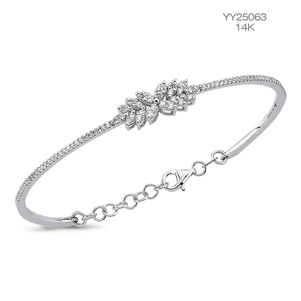 0.75ct Leaf Diamond Bracelet